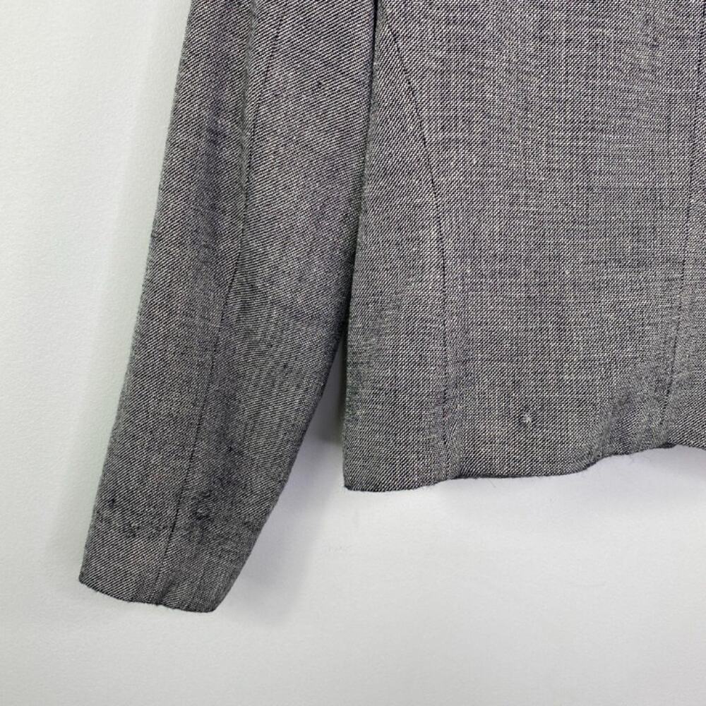 Pendleton Womens Grey Wool Silk Button Front Blaz… - image 6